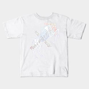 Sagittarius Skeleton - Colour outline Kids T-Shirt